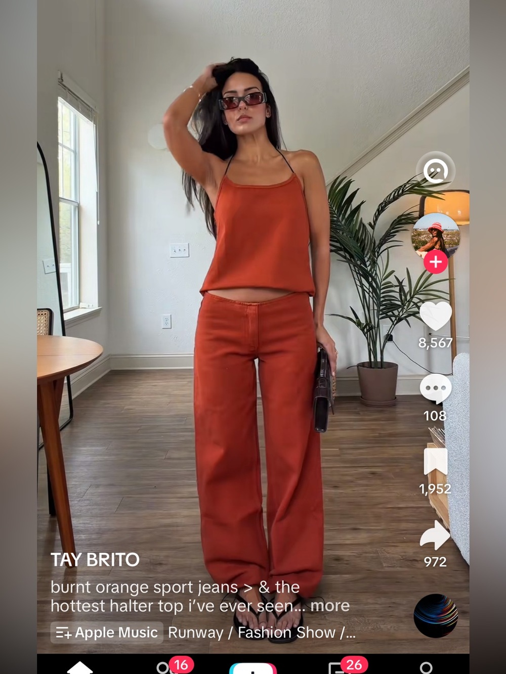 Still Here Sport Jean in Burnt Orange